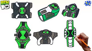 Download lagu How to Draw Ben 10 All Omnitrix mp3