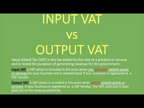 Input VAT vs Output VAT | Explained