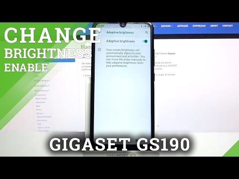 How to Turn On Auto-Brightness on GIGASET GS190 – Adaptive Brightness