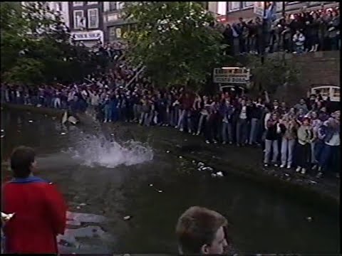 1991 half juni FC Utrecht rondvaart op oude gracht