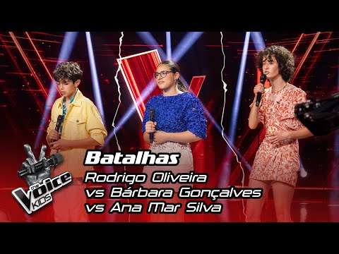 Rodrigo Oliveira vs Bárbara Gonçalves vs Ana Mar Silva | The Battles | The Voice Kids