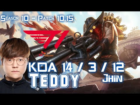 T1 Teddy JHIN vs ASHE ADC - Patch 10.15 KR Ranked