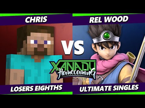 Homecoming Top 8 - Chris (Steve) Vs. Rel Wood (Hero) Smash Ultimate - SSBU
