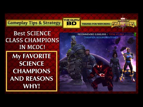 5 BEST SCIENCE CHAMPIONS IN MCOC.