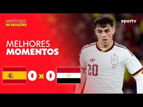 Gols e lances de Espanha x Egito