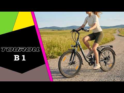 Touroll B1 ?? Miejski elektryczny rower z dużą baterią / Recenzja 4K