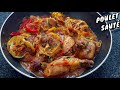 Well Seasoned And Delicious Sautéed Chicken With Vegetables
