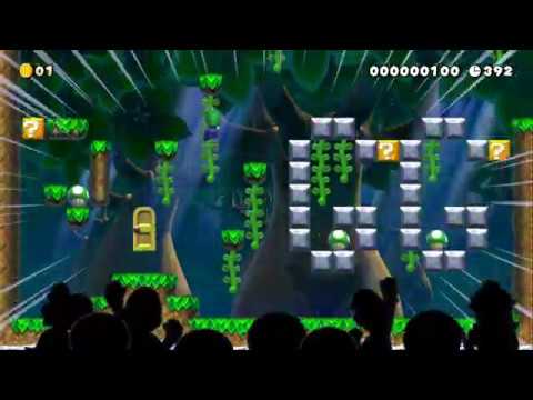 "Vine Puzzle" Walkthrough - SMM2 level showcase