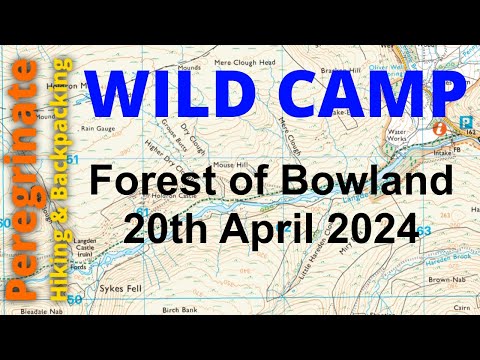 Wild Camp Forest of Bowland 20th April 2024