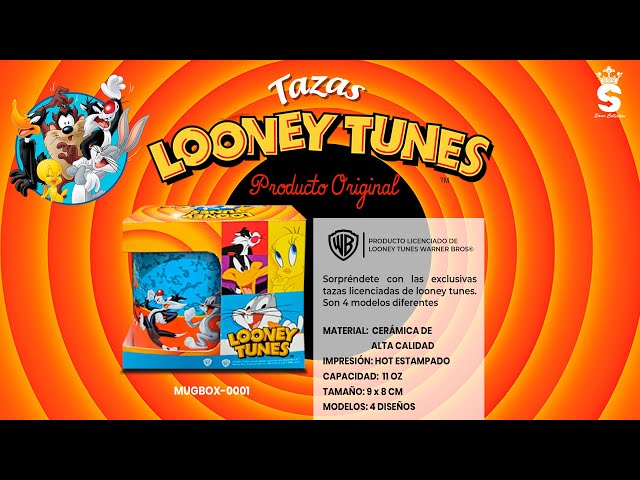 Vídeo relacionado con CARTOON Taza de cerámica Looney Tunes modelo mug cuenco de desayuno 237 ml para niños
