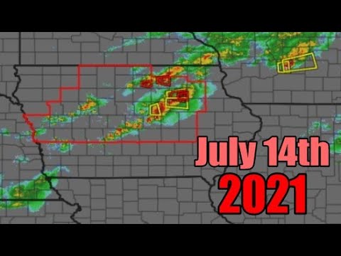 July 14th, 2021 Iowa Tornado Outbreak - Radar Timelapse