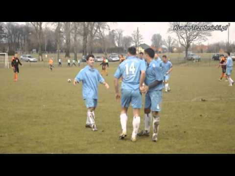 Polonia Trzebnica vs. Twardy Świętoszów - bramka Jaskułowskiego na 2:0