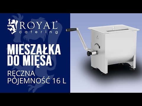 Video - Mieszałka do mięsa - ręczna - 16 l