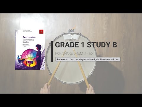 ABRSM Percussion 2020 - G1 Snare Drum Study B