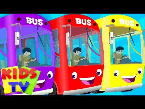 English wheels on the bus | kids playlist | kids tv baby songs | the wheels on the bus Video