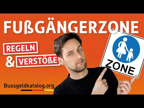 Fußgängerzone 🚶 - 7 Regeln, die Fahrzeugführer kennen sollten!