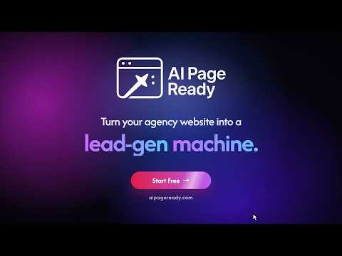 AI Page Ready demo video