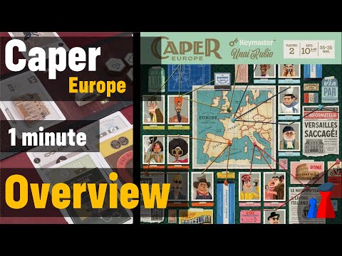 Caper Europe -1 minute Overview - Peaky Boardgamer