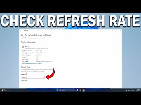How To Check Monitor Hertz Refresh Rate - Easy Fix