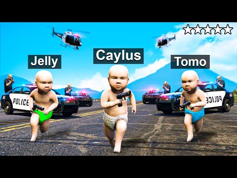 Playing as BABIES in GTA 5 RP! (Ft. Jelly)