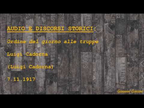 Luigi Cadorna - Ordine del giorno alle truppe