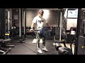 【筋トレ】Vol.137【背中】Tバーロウで広背筋下部狙い!かかと重心で下ろして、つま先重心で引く❗️