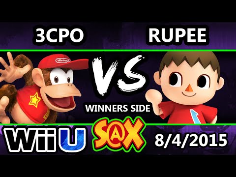 S@X 109 - OoWee | C3PO (Diddy Kong) Vs. Rupee (Villager) SSB4 Tournament - Smash Wii U - Smash 4