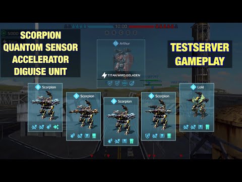 War Robots Testserver: SCORPION the New Metabot