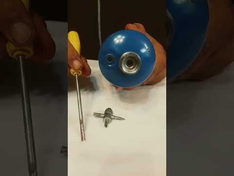 How to remove 1lb propane bottle pressure relief valve #shorts