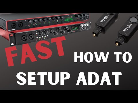 Focusrite 18i20 ADAT/Optical Tutorial Faster