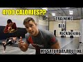 Eating 4700 Calories??? | FULL day of training, BJJ and Kickboxing!