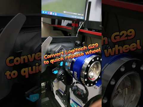 Convert Logitech G29 to quick release steering version #logitechg29 #simracing #simrig