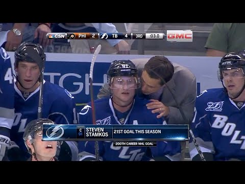 Steven Stamkos scores goal number 200 of his NHL career | March 18, 2013 | Lightning vs. Flyers