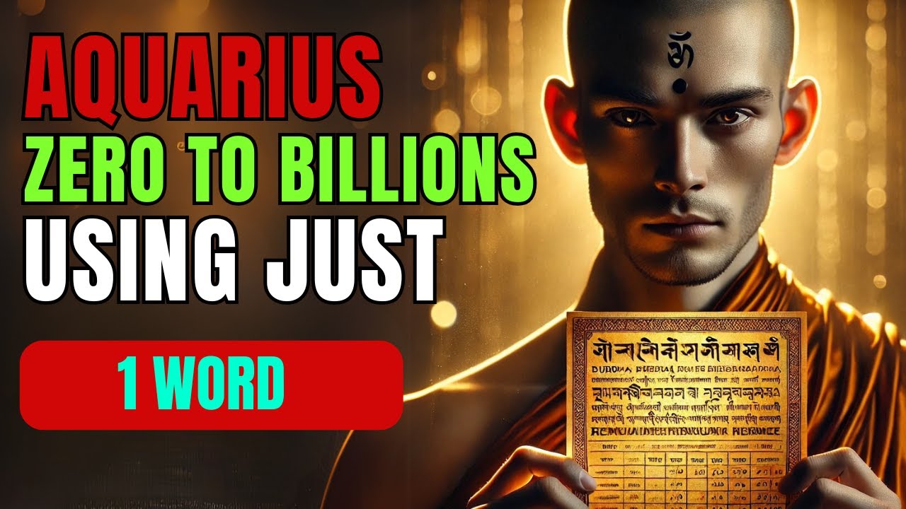 Nostradamus Says AQUARIUS Will Be Rich 💰 From Zero To Billions After Repeating One Word For 10 Days!