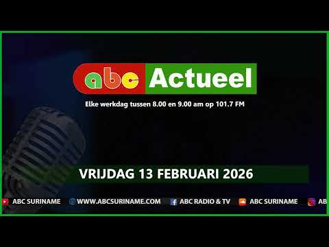 ABC Actueel vrijdag 13 februari 2026