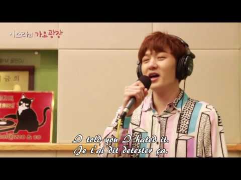 BTOB changsub singing Lies ENG SUB GOD’s cover 비투비 창섭 거짓말 BTOB chanhsub at the end