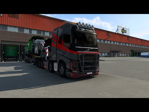 ETS 2 MOD  (1.43) Volvo FH700 10x4 Locomotive-Vossloh G6 Delivery From Amsterdam to Felixstowe