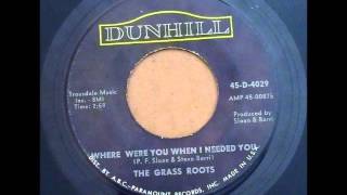 Grass Roots - Where Were You When I Needed You on Mono 1966 Dunhill 45 Record.