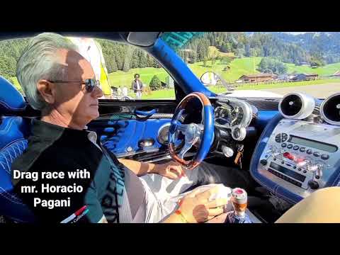 Pagani Zonda F vs. Porsche Carrera GT with Mr. Horacio Pagani drag race
