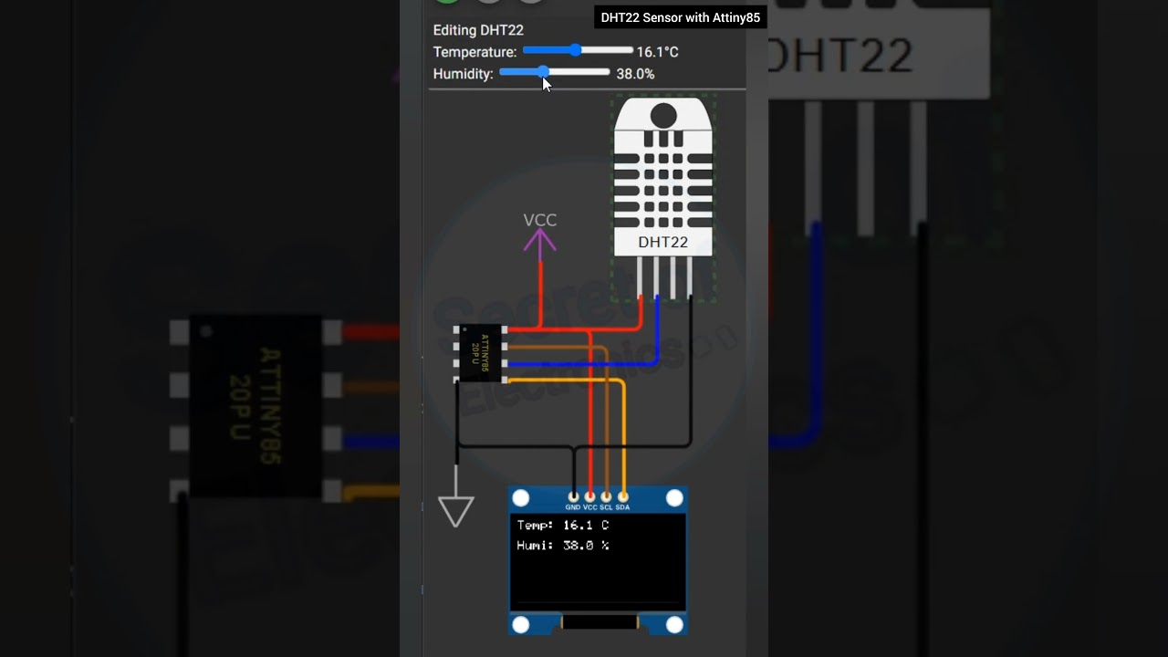 Best Way to Interface DHT22 Sensor with Attiny85 Microcontroller