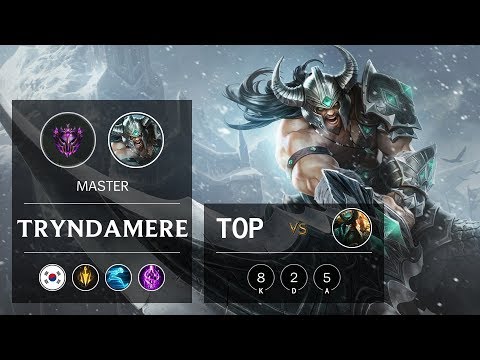 Tryndamere Top vs Gangplank - KR Master Patch 9.18