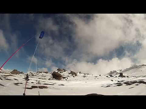 First time Snowkiting, Kosciuszko National Park, Australia!