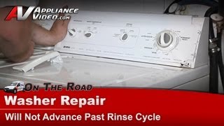 Kenmore Washer Repair - Will Not Advance Past Rinse Cycle - Lid Switch