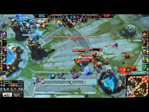 TIP Base Teamfight Game Finish - DIG vs TIP Game 1 (NA LCS Spring 2015)
