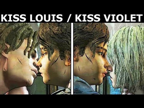 Kiss Louis / Kiss Violet - The Walking Dead Final Season 4 Episode 4: Take Us Back