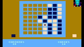 Atari 800 Game: Roman Checkers (1979 Atari)