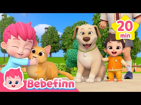 🐶🐱 The Dog and The CatㅣAnimal Songs for KidsㅣBebefinn Nursery Rhymes