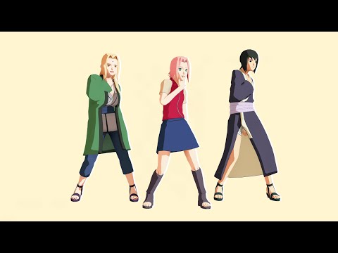 【Naruto MMD/2K/60FPS】CHUNG HA 청하 'Killing Me' Challenge - Sakura*Tsunade*Shizune【Motion DL Link】