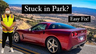 How To Fix C6 Corvette Stuck In Park Automatic Shifter Won’t Shift! Easy DIY