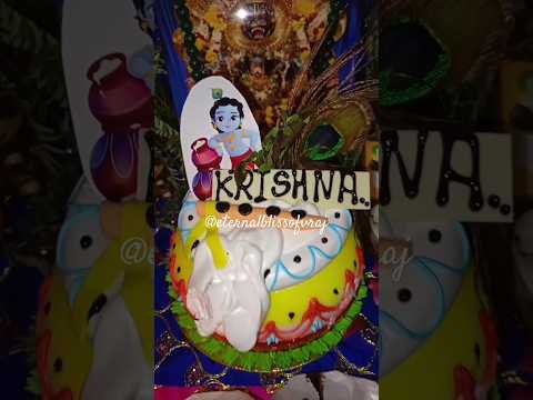 Happy Birthday Krishna Ji 🎂#shorts#youtube#viral#cake#janmashtami#love#subscribe#trending#krishna#om